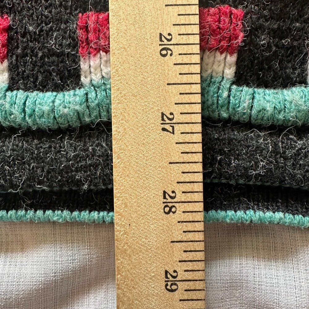 Vintage Maggie Lawrence Collection Sweater Womens 7 Aztec Print Made In USA - Picture 7 of 7